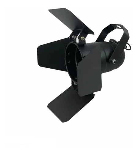 comprar 5x Canhão Refletor Spot Par 20 Preto Com Barndoor Integrado