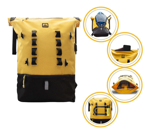 Skypeak Backpack Urban Bike 15,6 Pulgadas Amarillo Urb-115yl