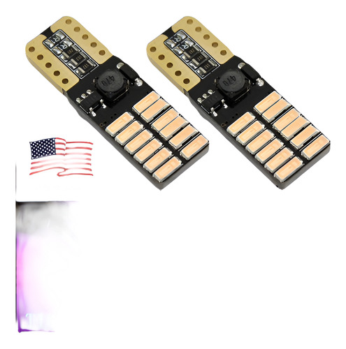 2 X Error Púrpura Rosado Libre Ceja Párpado Luz Led 24smd Bo