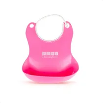 Comprar Babero Impermeable De Silicona Con Bolsillo Baby Innovation Color Rosa Babero Silicona