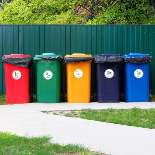 Pegatinas De Clasificación De Reciclaje Grandes 6 Pap...