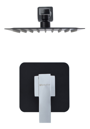 Set De Accesorios Para Baño Marca Gravita Mod. Set Cua Negro Negro