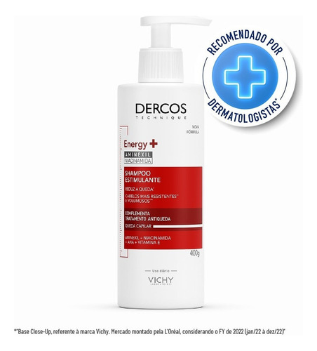 Vichy Dercos Thechnique Shampoo Antiqueda 400g Original