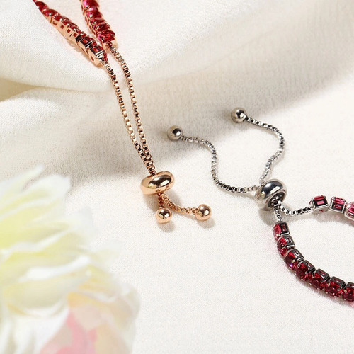 Kit 3 Pulseiras Braceletes Strass Cristais