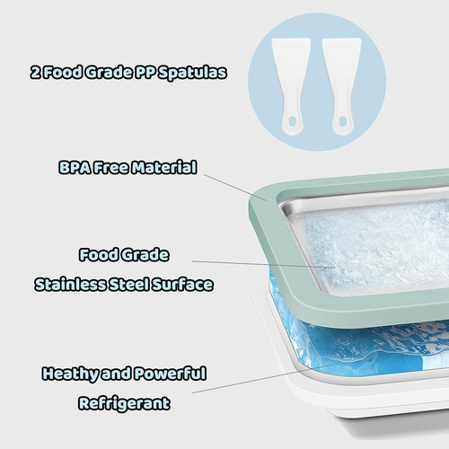Máquina De Helados Joymech Jm002 Aguamarina 150ml Manual