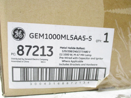General Electric Gem1000ml5aa5-5 87213 Nsfs Qqc