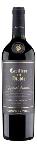  Vinho tinto chileno Casillero del Diablo reserva privada 750ml
