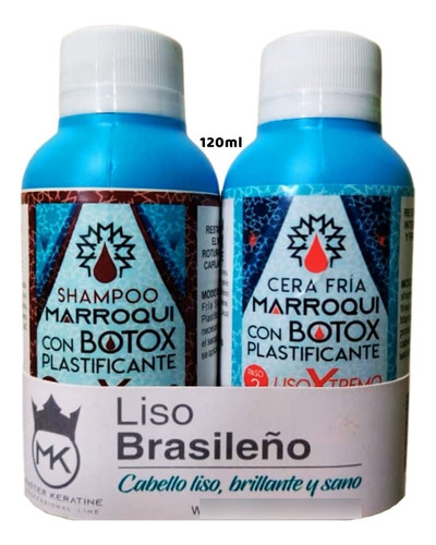 Alisado Cera Botox Plastificante Marroqui Liso Extremo 120ml