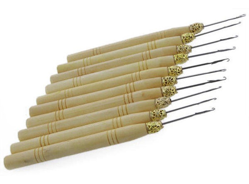 10pcs Extensión Del Pelo De La Pluma De La De Gancho