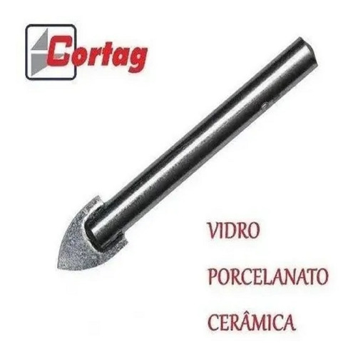 Imagem 2 de 4 de Kit - Broca Para Vidro 1-4mm 1-6mm 1-8mm 1-10mm Cortag
