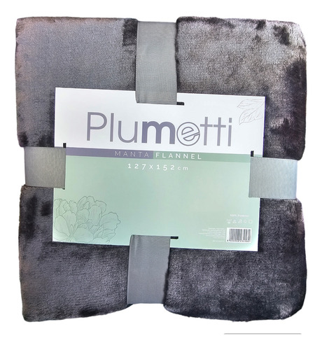 Manta Plumetti Flannel (127 X 152 Cm) Color Grafito