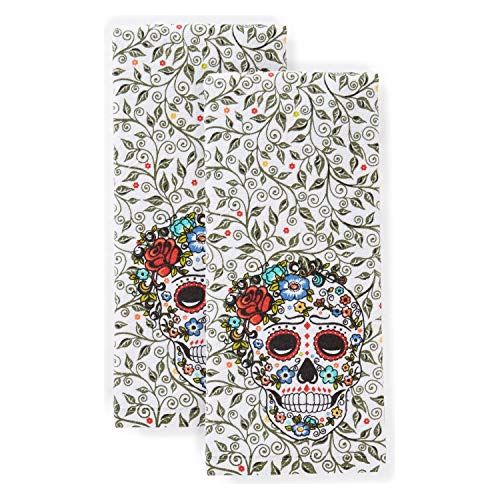 Juego De Toallas De Cocina Skull &amp; Vine, 16  X 28 ,...