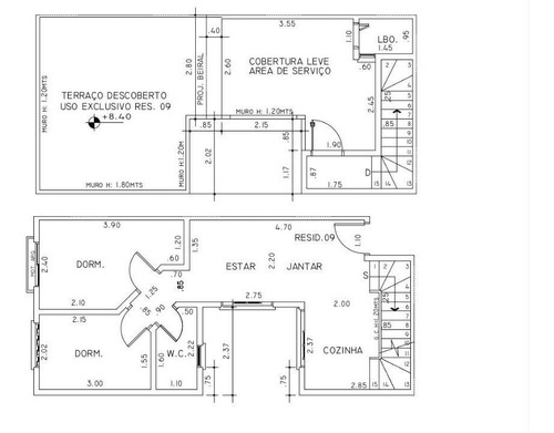 Imagem 2 de 3 de V. Príncipe De Gales - Aptº Cobertura S/ Cond. - 84m² A.u. - 2 Dormitórios - 1 Vaga - Co1045