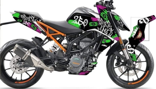 Wrap Graficos  Joker Edition  Para Duke 250 Y 390