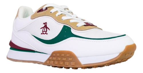 Tenis Penguin Hombre Ordel White/green