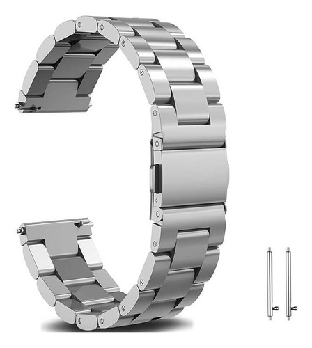 Pulseira 24mm Poolsy Aço Compatível Ticwatch Pro 5 Enduro