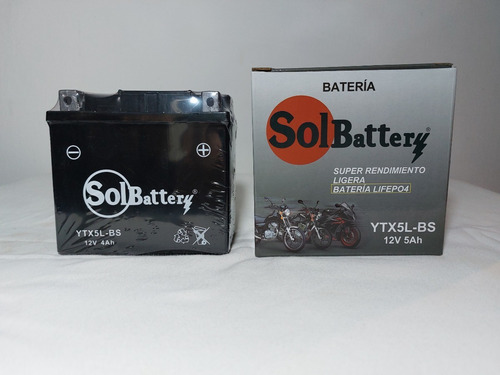 Bateria Solbattery Ytx5l-bs Acido Incluido, Md Cardenal