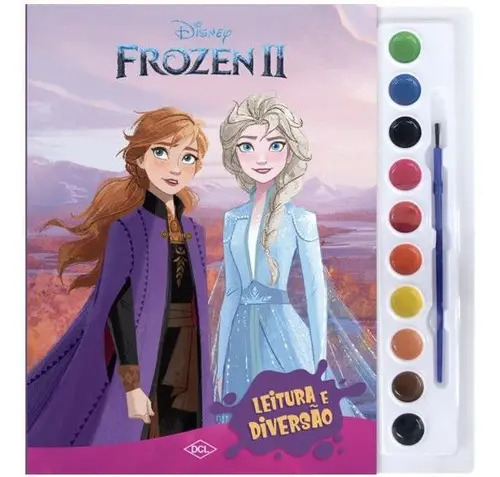 Livro Infantil Colorir Frozen 2 Aquarela