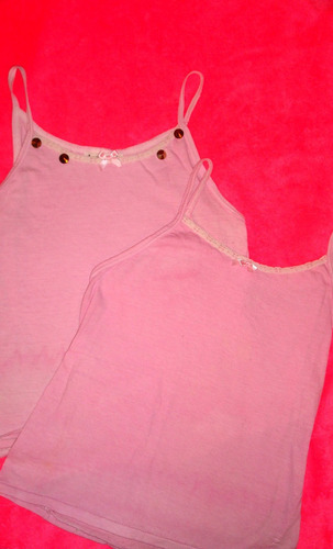 Musculosas Top Celeste Rosa Pastel Moño Y Tachas Chicas 90s