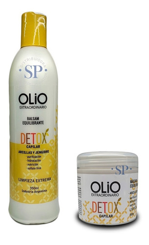 Kit Olio Detox Bálsamo + Baño De Crema Limpieza Profunda