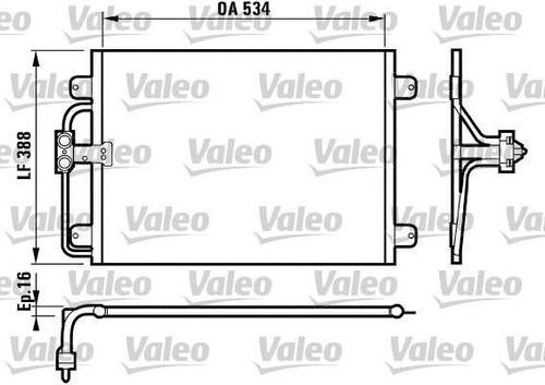 Condensador Renault Megane Scenic I Valeo 817197