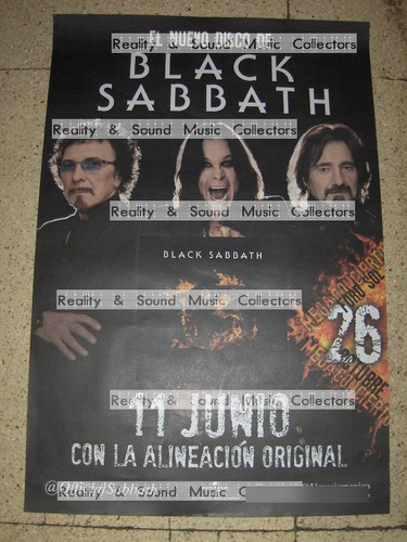 Black Sabbath Poster 13 Mexico Original De Coleccion!!