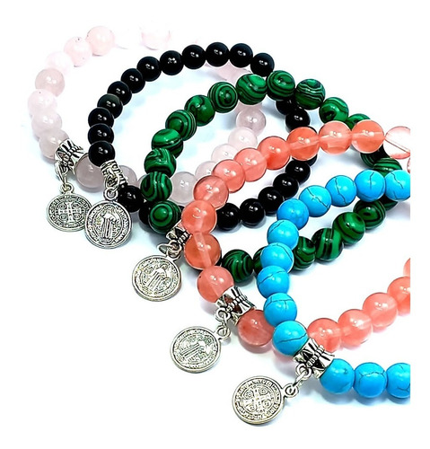 Pulsera Jade Natural - Elástica - San Benito -