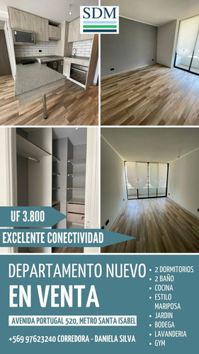 Venta Departamento A Pasos Del Metro Santa Isabel - Santiago