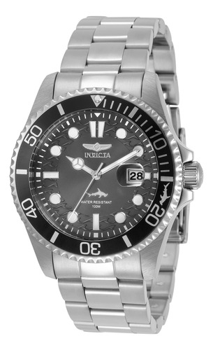 Reloj De Cuarzo De Acero Inoxidable Para Hombre 43mm Platead