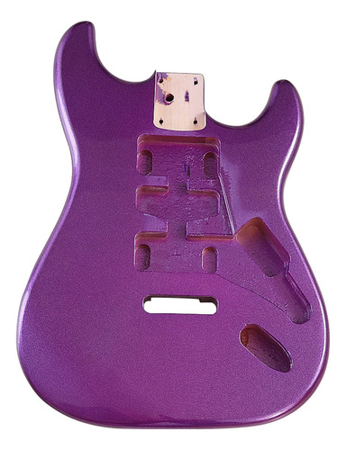 Cuerpo Guitarra Electrica Madera Alamo Color Purpura Pieza