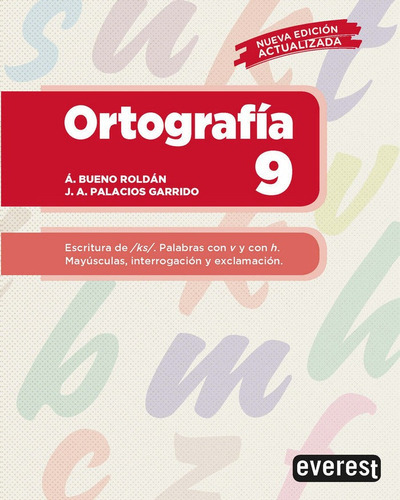 Ortografãâa 9, De Palacios Garrido, Jose Antonio. Editorial Everest, Tapa Blanda En Español