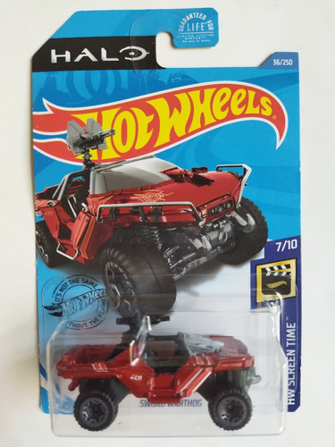 Hot Wheels Sword Warthog Halo Rojo Mo2