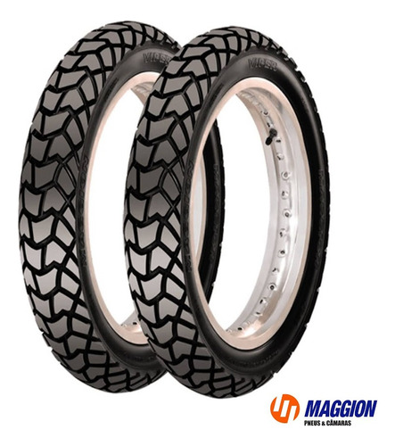 Kit Pneus 90/90-21 + 120/80-18 Viper Maggion-c/camara