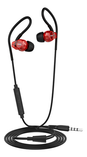 Fone De Ouvido In-ear Vokal E40 Vermelho