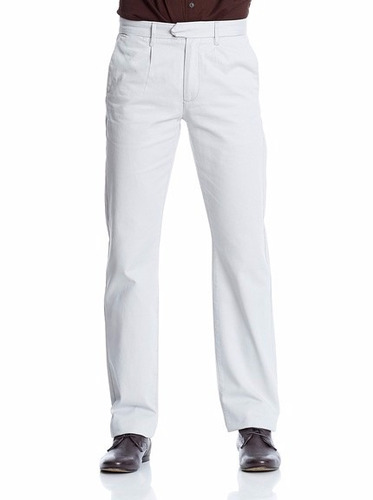 Pantalon Springfield 100% Algodon Color Gris Claro