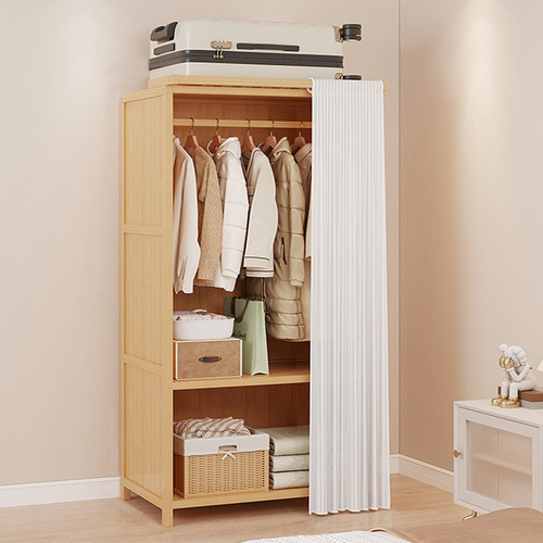 Closets Armables Madera Ropero 84*42*160 Con Gasa Blanco Amarillo