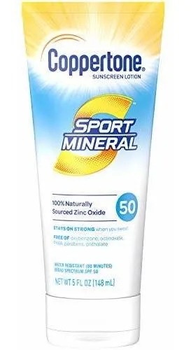 Protetor Solar Mineral Coppertone Sport Spf 50 Loção Zinco