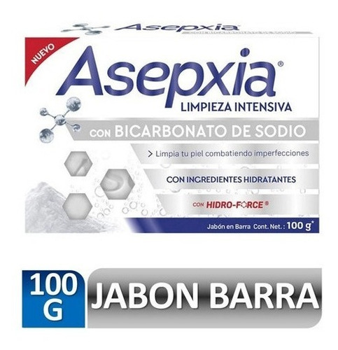 Asepxia Jabón En Barra Bicarbonato 100gr