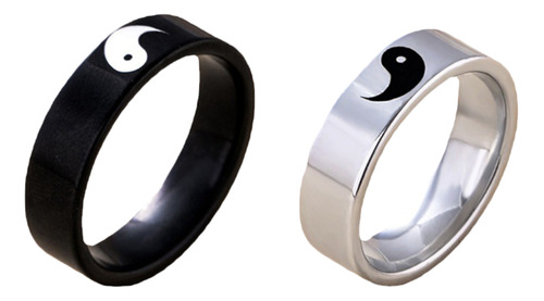 Anillo Yang Rings Yin Yang Con Ocho Diagramas Para El Pulgar