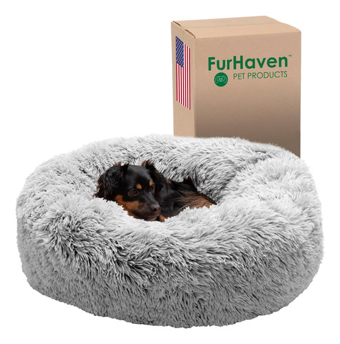 Furhaven 30 Cama Redonda Calmante Para Perros Con Forma De D