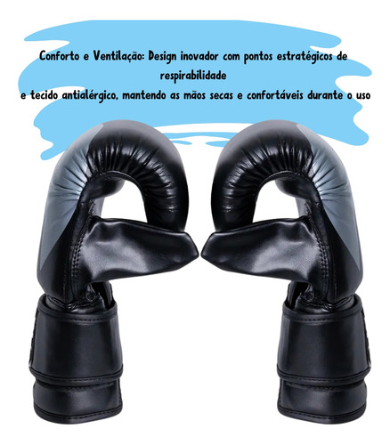 Luva Bate Saco Boxe Mma Pro Treino Fight Sports Combate