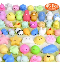 Comprar Fly2sky 45 Piezas Mochi Squishy Toys Mini Squishies Kawaii Animal Squishies Recuerdos De Fiesta Para Niños, Gato, Panda, Unicornio, Juguetes Para Aliviar El Estrés, S De Cumpleaños, Bolsas De