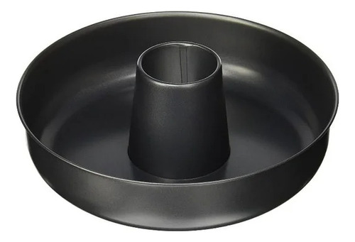 Molde Para Panque Reposteria Rosca Hot Spot Acero 24 Cms Color Negro