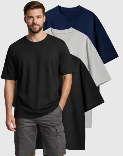 Kit 3 Camisetas Oversized Algodão Streetwear