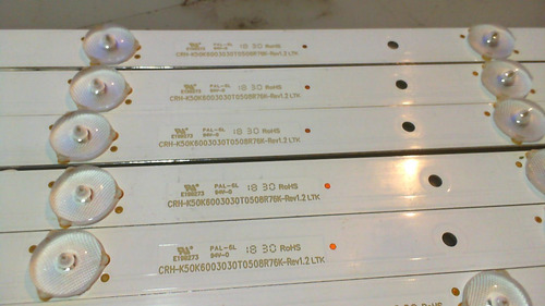 10 Tiras 4 Leds Tv 50 Atvio Le50f1000, Le50f1000a Original (Usado)