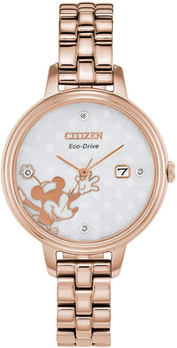Reloj Dama Citizen Disney Minnie Mouse Ew2448-51w Diamantes 