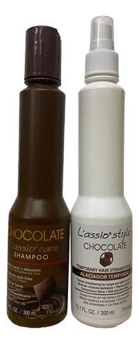 Chocolate Lassio Care Shamp 300ml + Alaciador Temporal 300ml