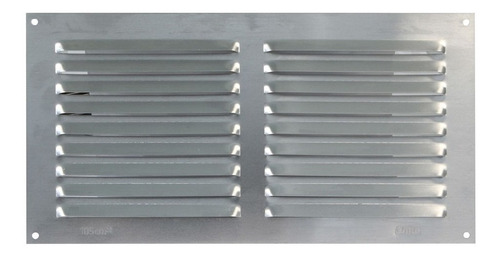 Rejilla Ventilación  En Aluminio C/mosquitero 10x20
