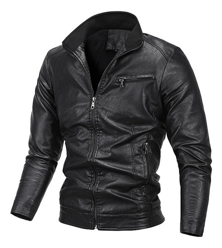 Cazadora Biker Slim Fit Efecto Piel