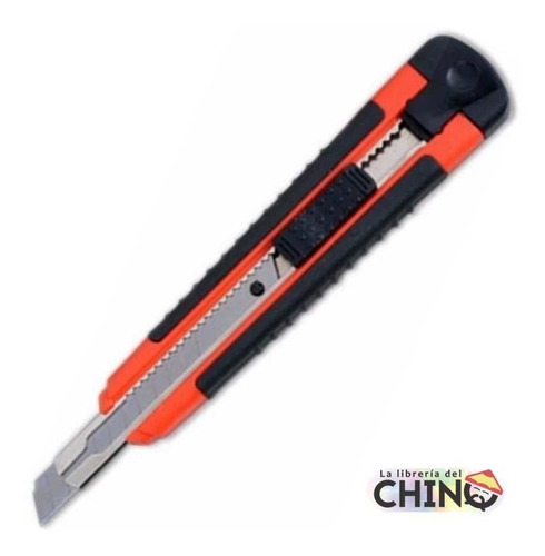 Imagen 2 de 4 de Trincheta Olami 18 Mm 750 C/guia De Metal Y Grip De Goma